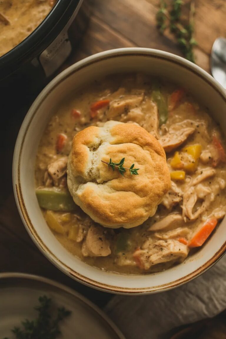 Slow Cooker Chicken Pot Pie