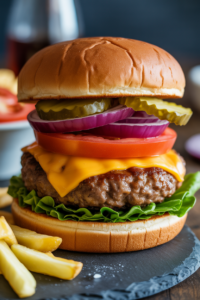 Air Fryer Burgers